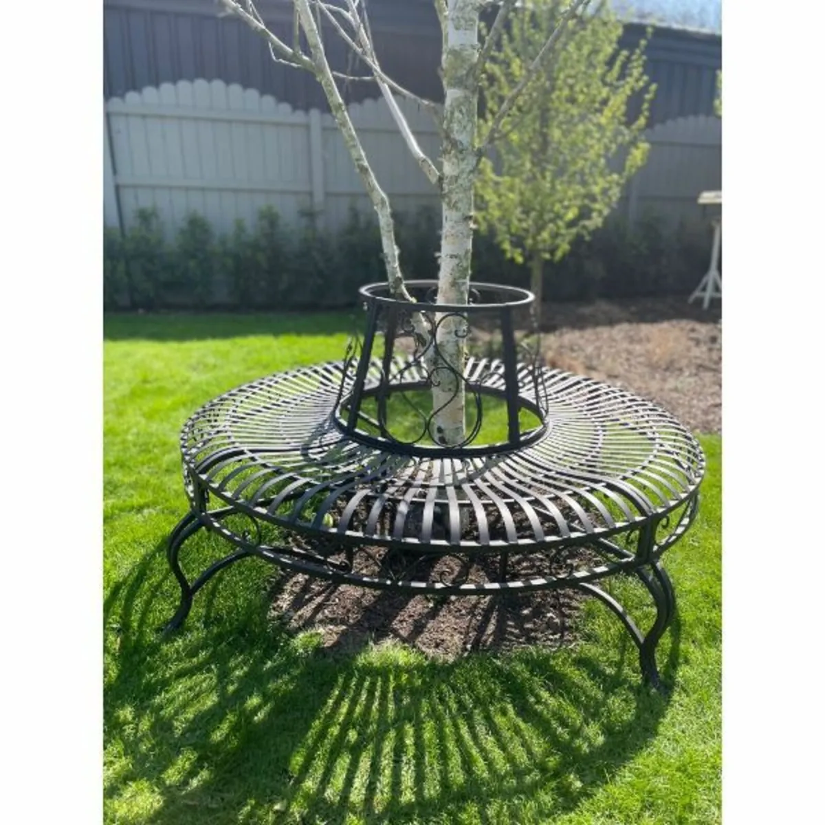Tree Bench – Grey – D5672 - Image 3