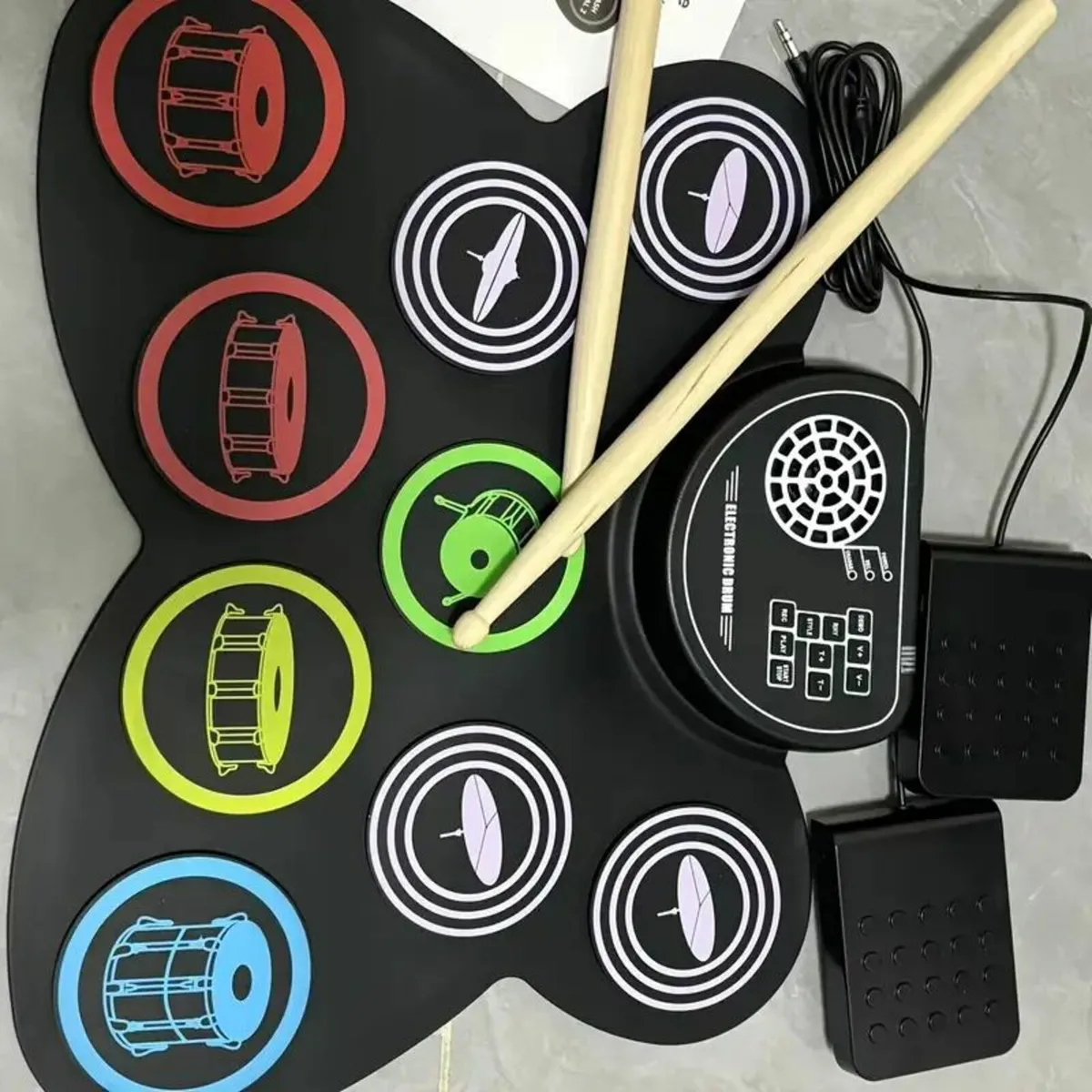 Portable Electronic 9 Drum Faces - Image 1