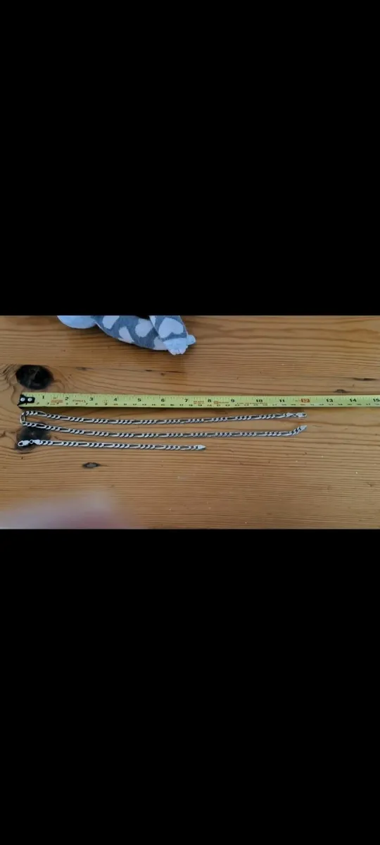 Ladies silver bracelet +necklace set - Image 2