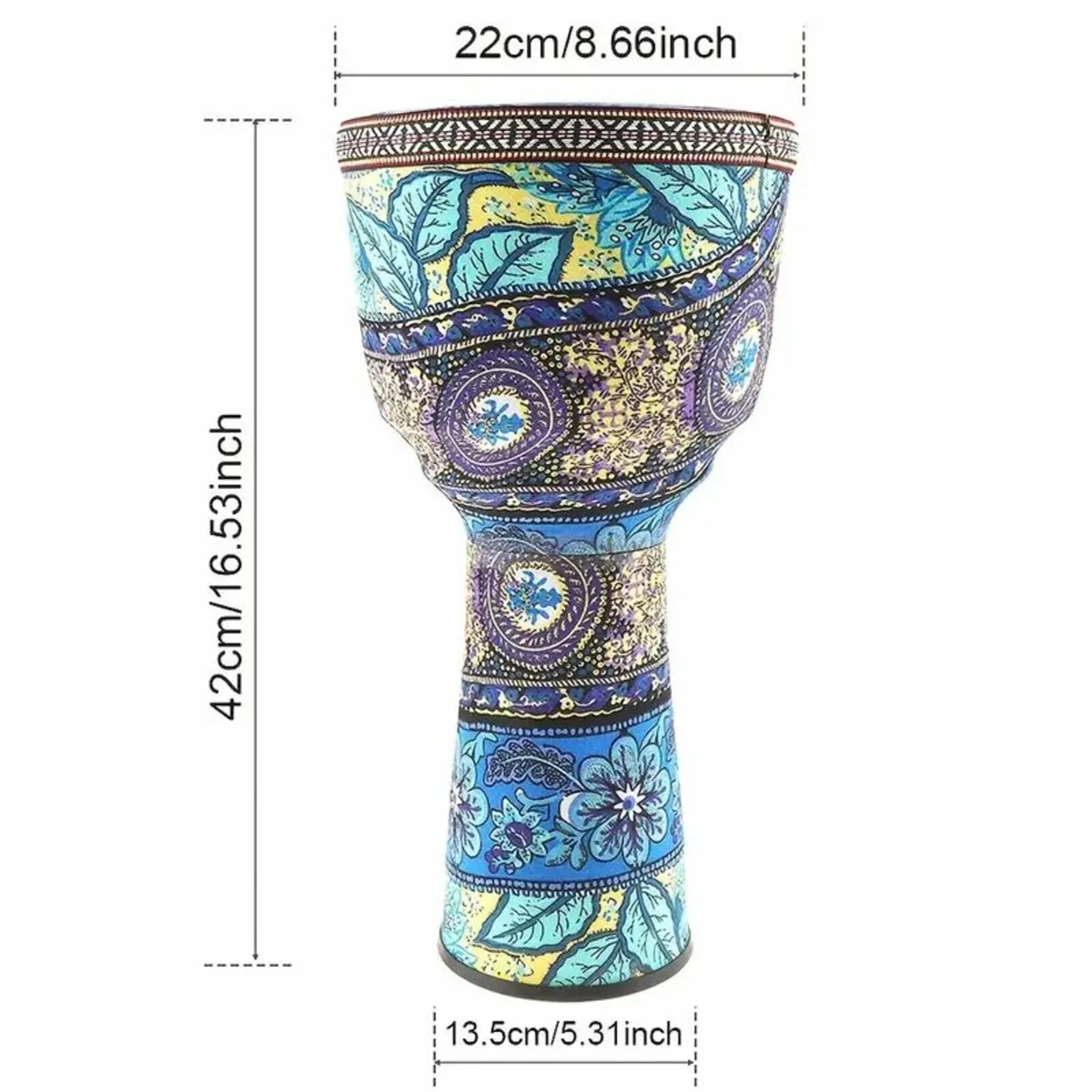 ABS Drum with Vibrant Floral and Leaf Patterns - Image 3