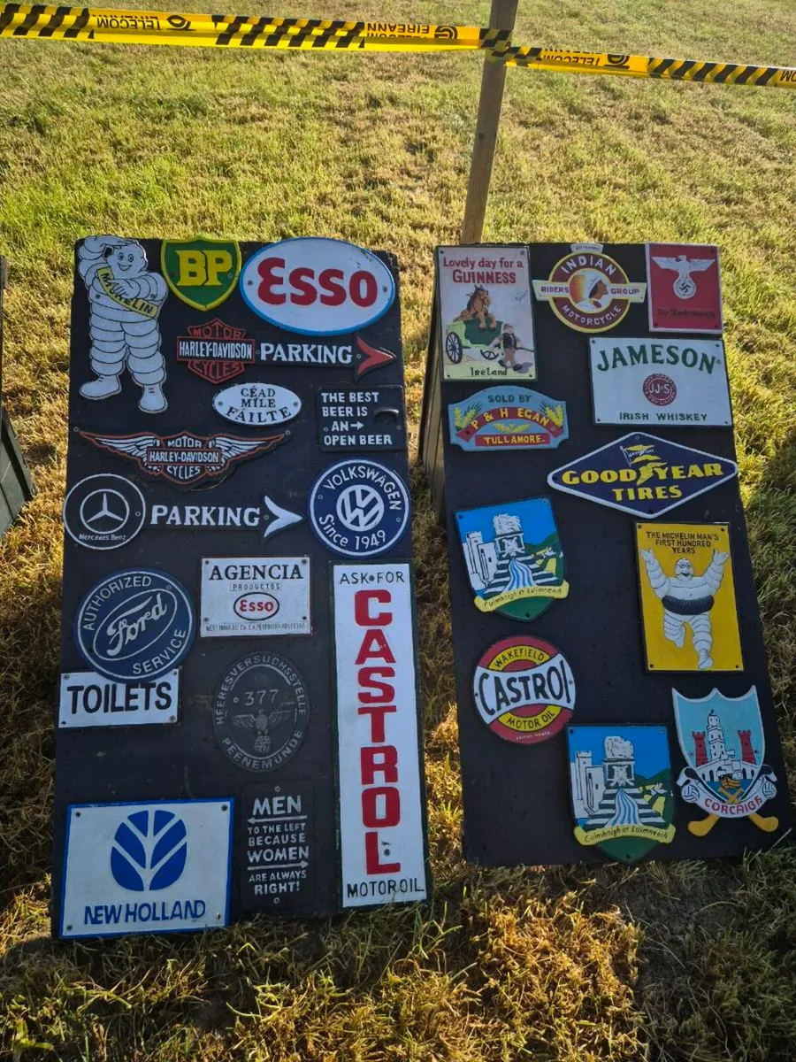 Cast iron  sign