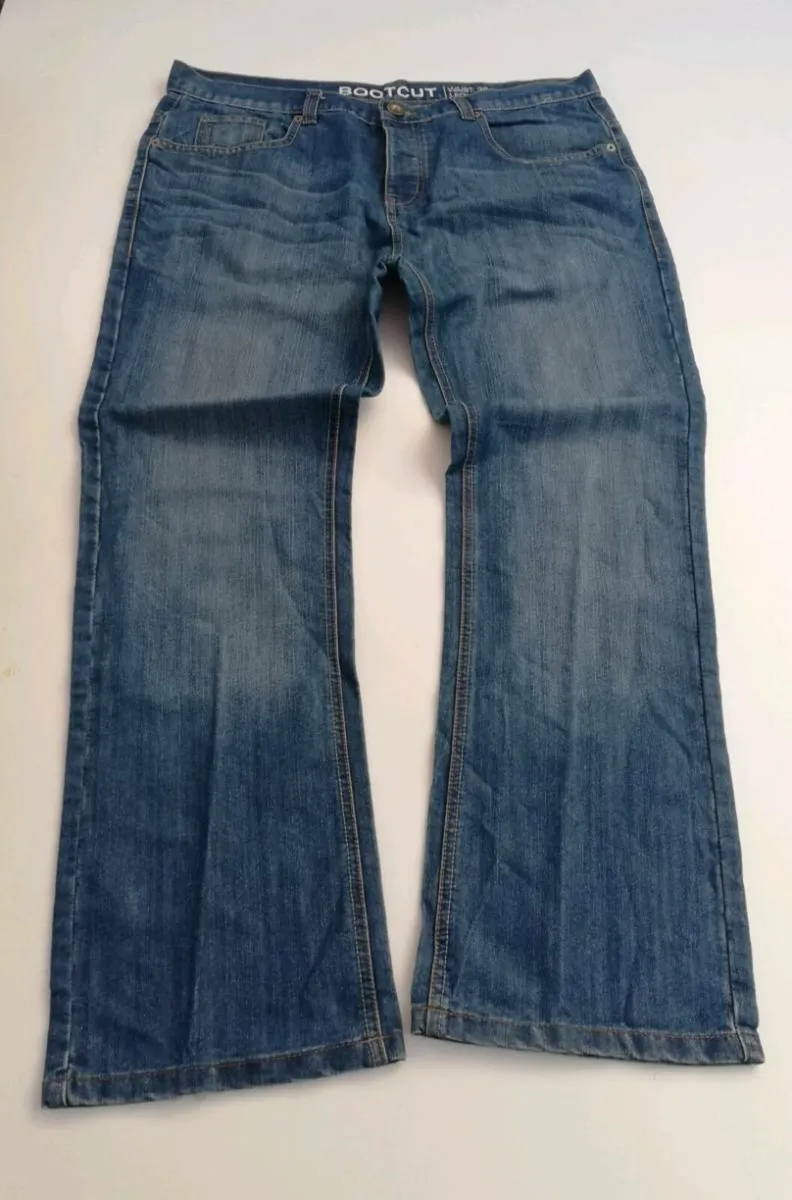 Mens Denim Co bootcut jeans size 36 30 - Image 1