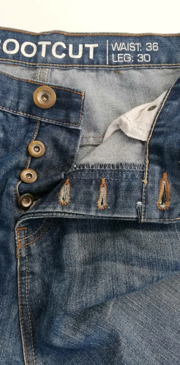 Mens Denim Co bootcut jeans size 36 30 - Image 2