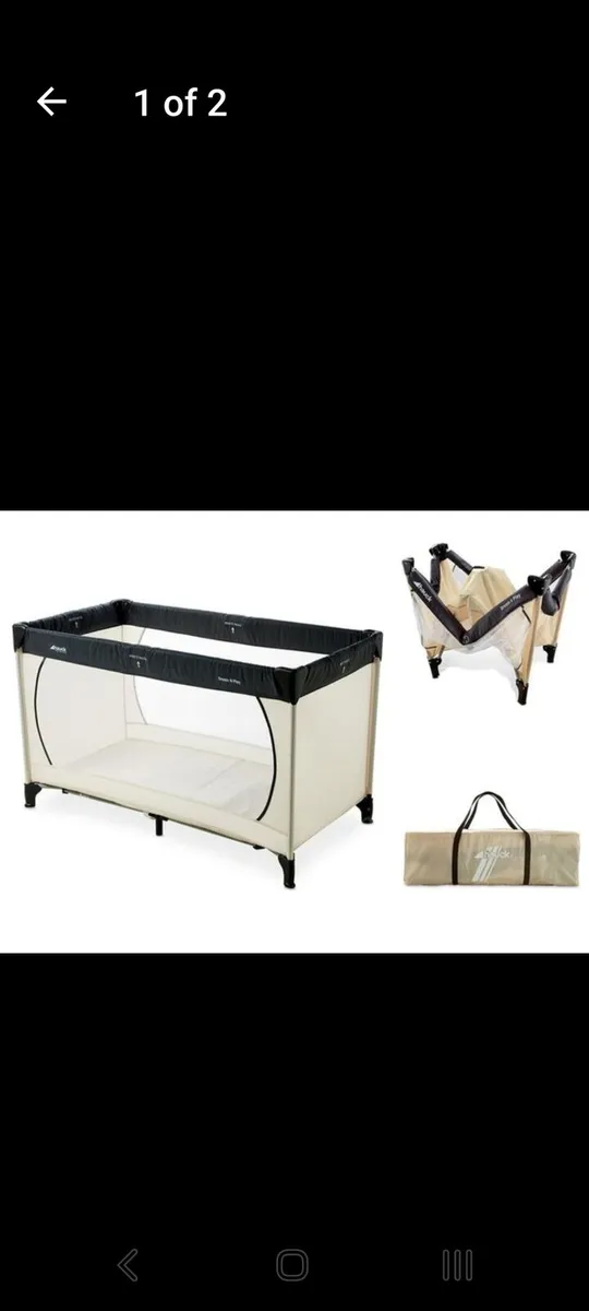 Hauck travel cot like new - Image 1