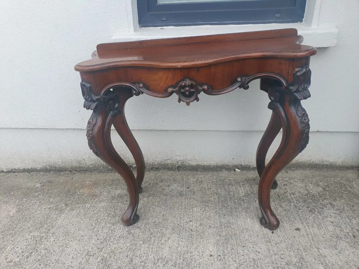 Antique mahogany hall table xxL - Image 1