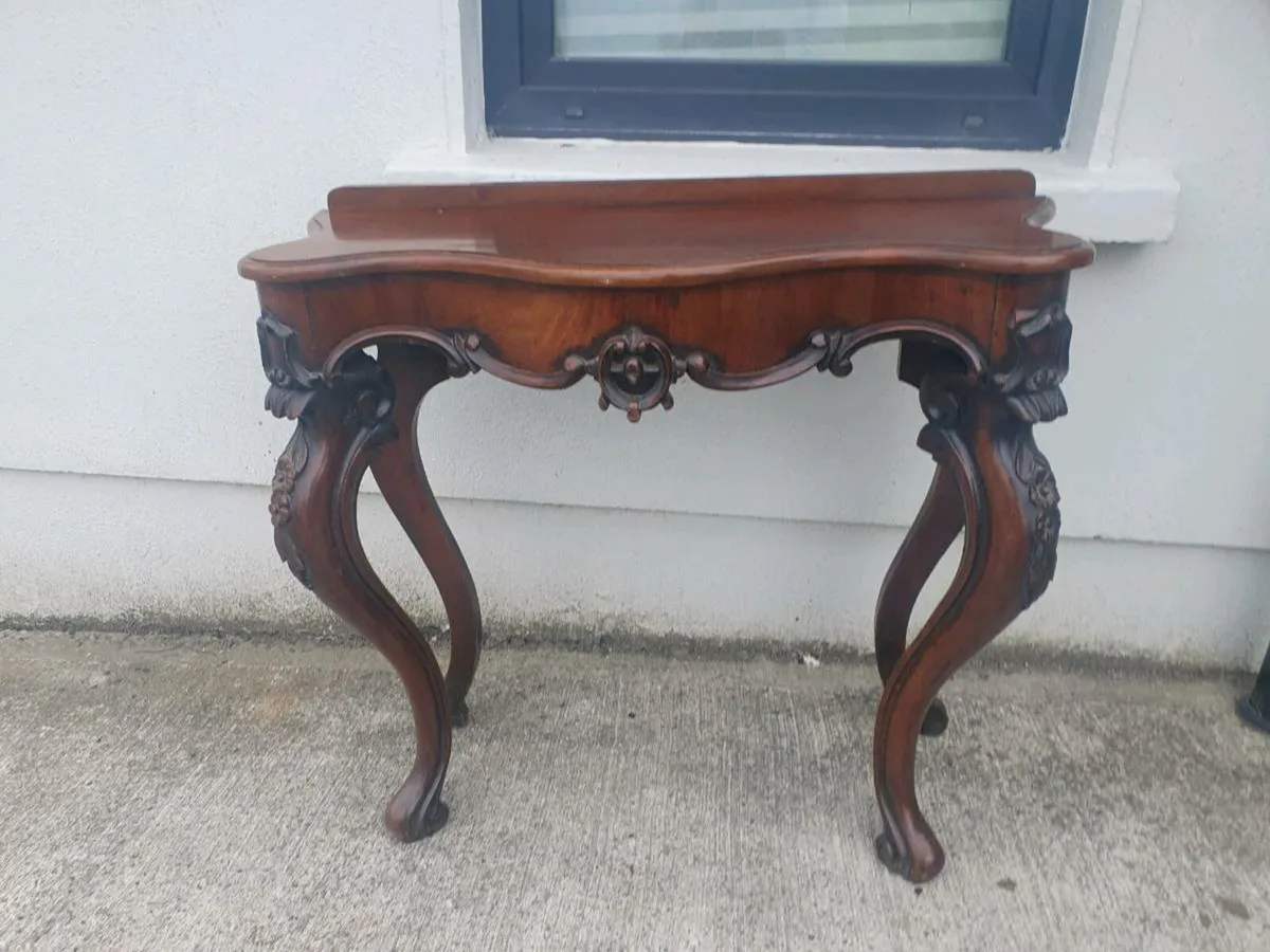 Antique mahogany hall table xxL - Image 2
