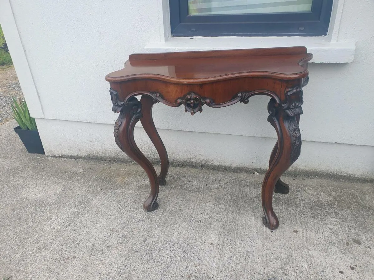 Antique mahogany hall table xxL - Image 4