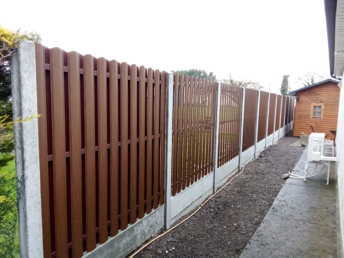 H-posts , slide in metal panels . - Image 1