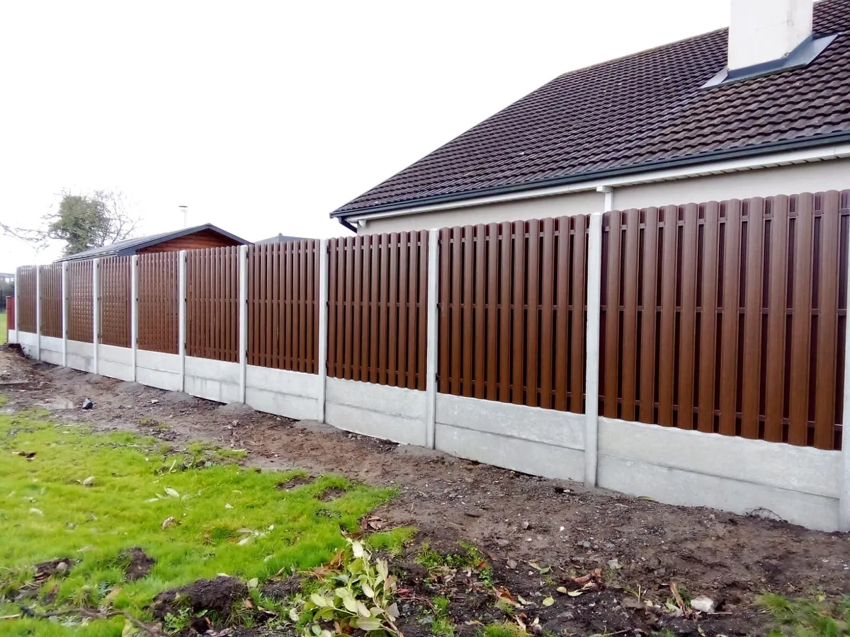 H-posts , slide in metal panels . - Image 2