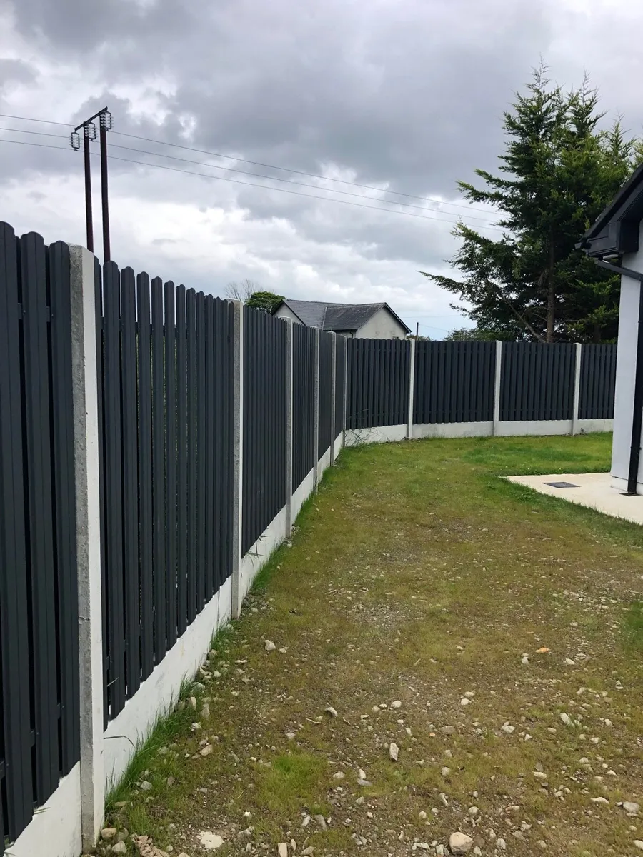 H-posts , slide in metal panels . - Image 4