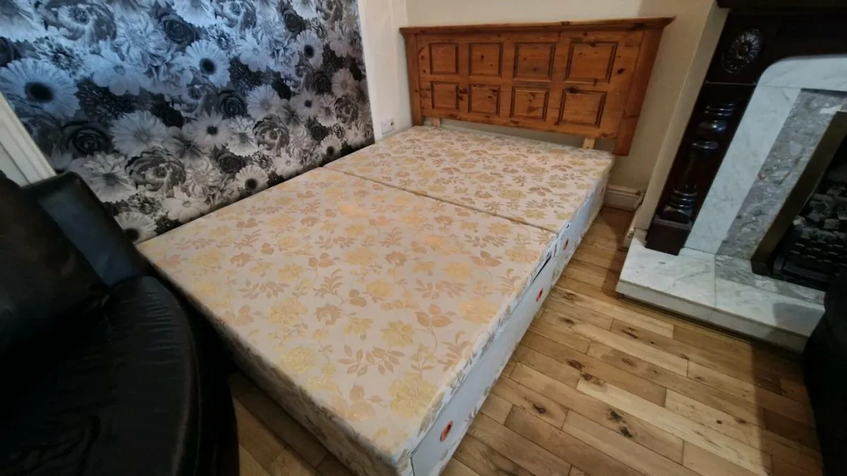 Wooden headboard for double bed Free Delivery - Image 1