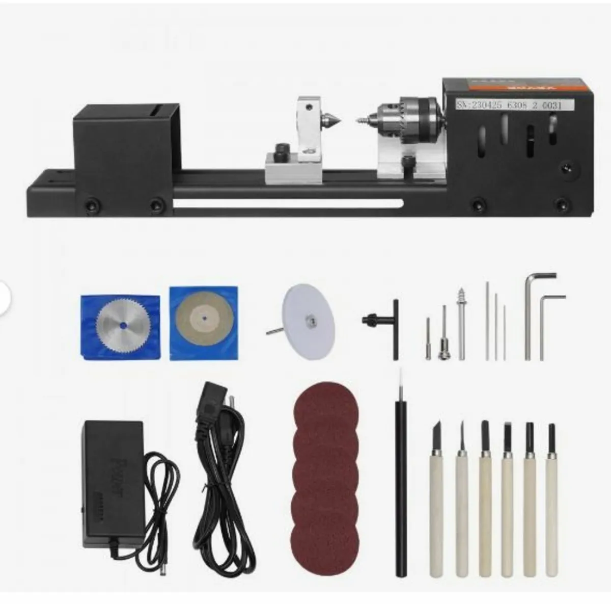 Mini Lathe Machine, 2.76 in x 6.3 in, 24VDC 96W - Image 4