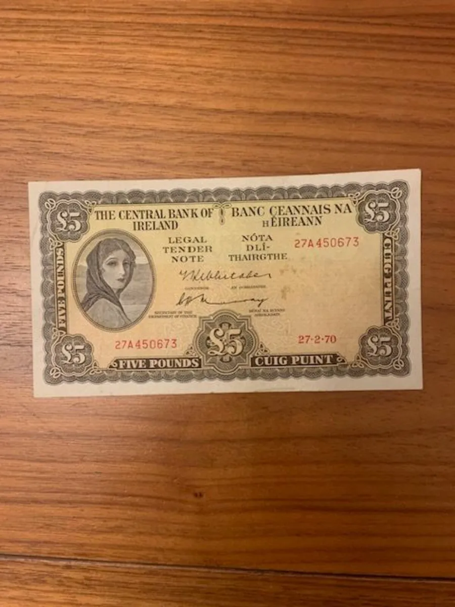 5 Pound Lavery Notes - 25 Euros Each - Image 3