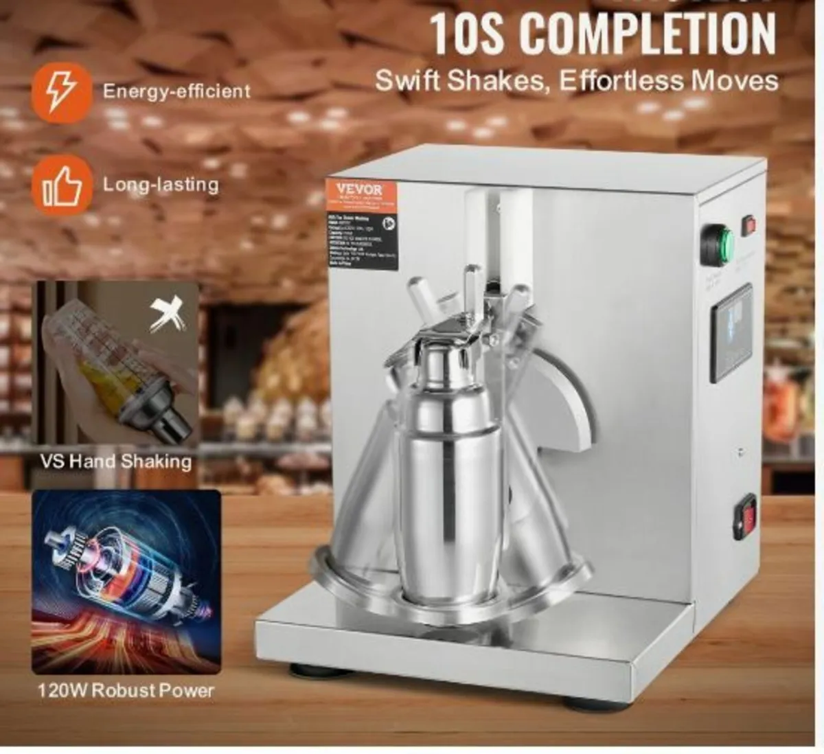 Milkshake Maker Machine 120W Electric - Image 2