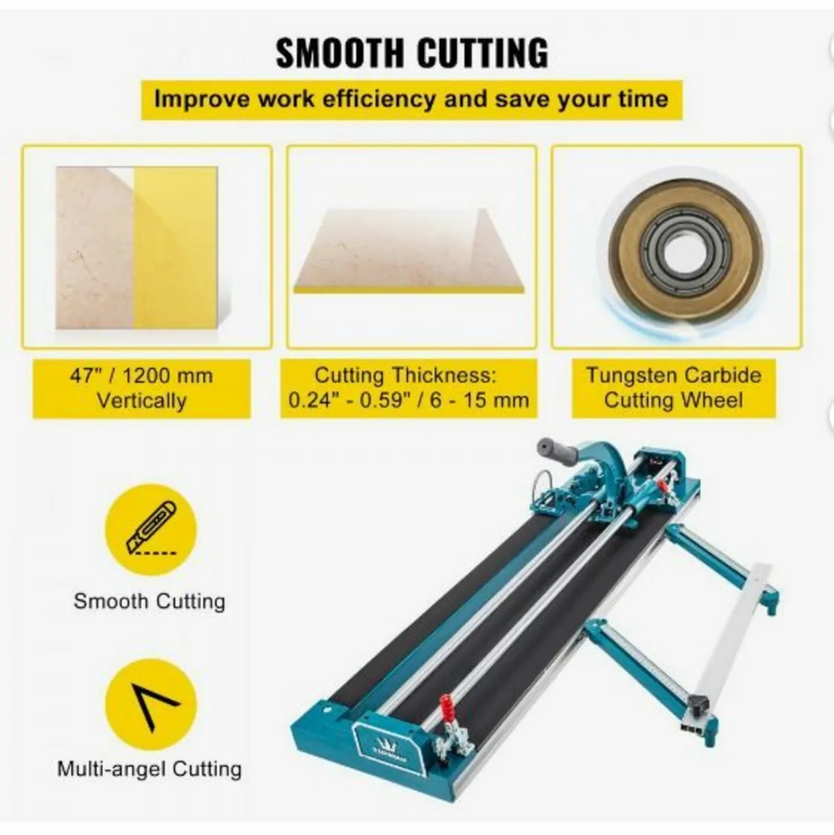 47Inch/1200mm Tile Cutter Double Rail - Image 3