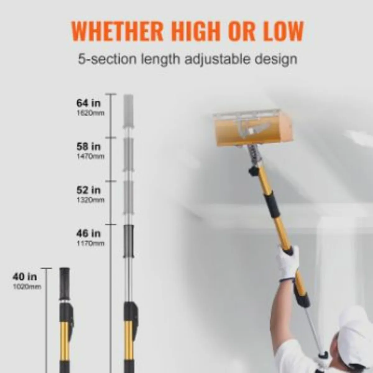 Drywall Flat Box Handle, 40''-64'', - Image 4