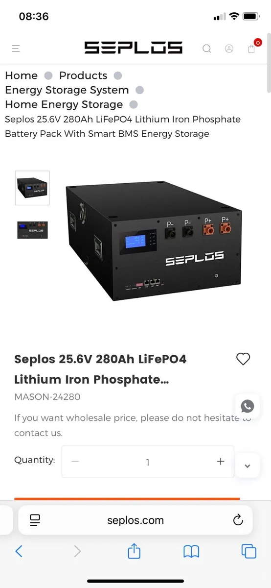 Seplos Mason with V3 BMS / Grade A - Image 1