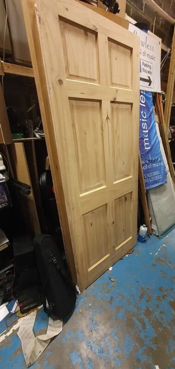 Timber doors. Two matching. - Image 1