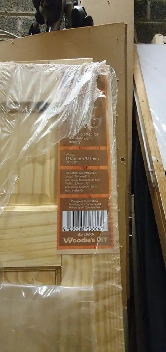 Timber doors. Two matching. - Image 3