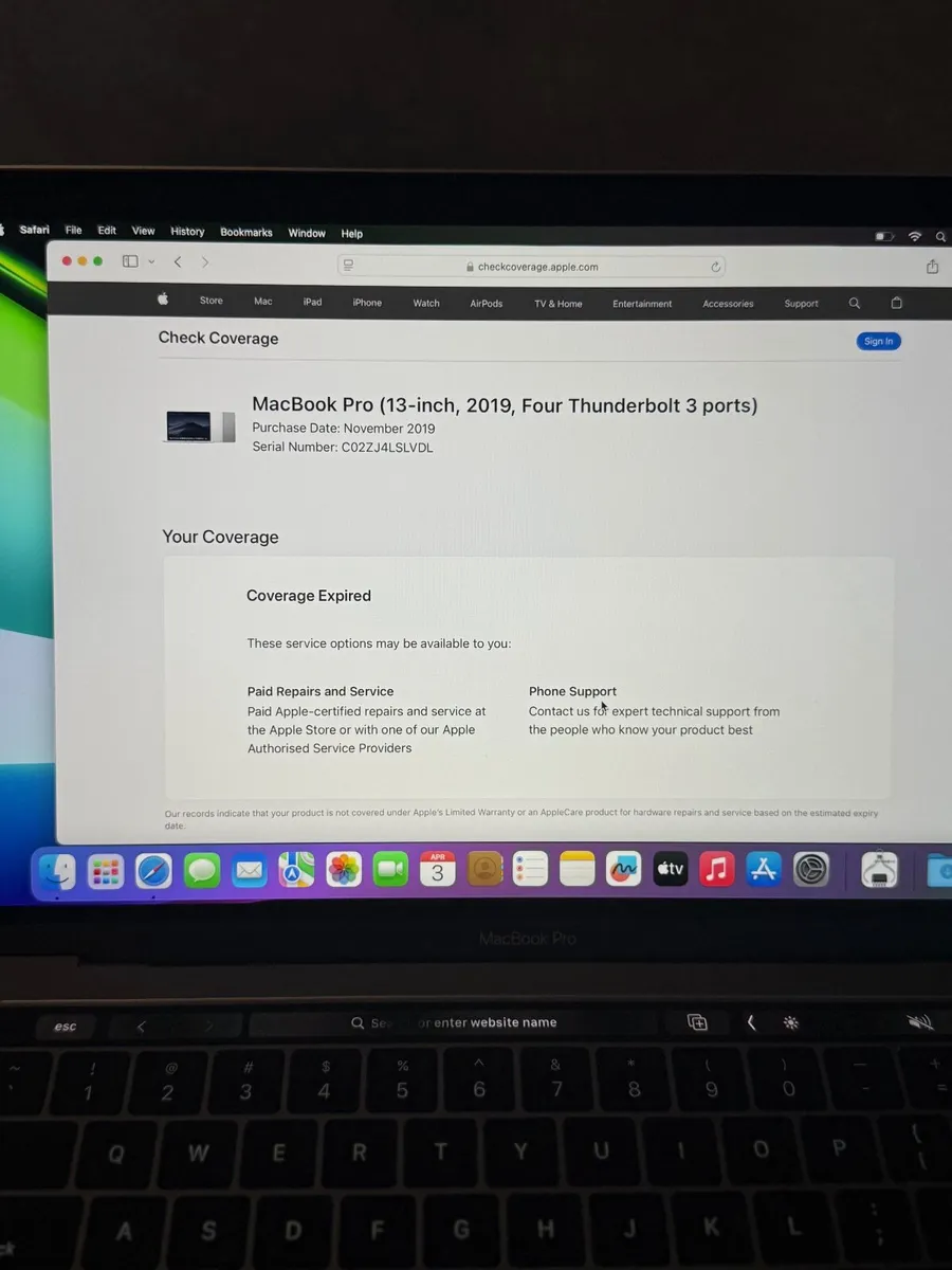 MacBook Pro 13" 2019 i7/16GB/512SSD/370c - Image 3