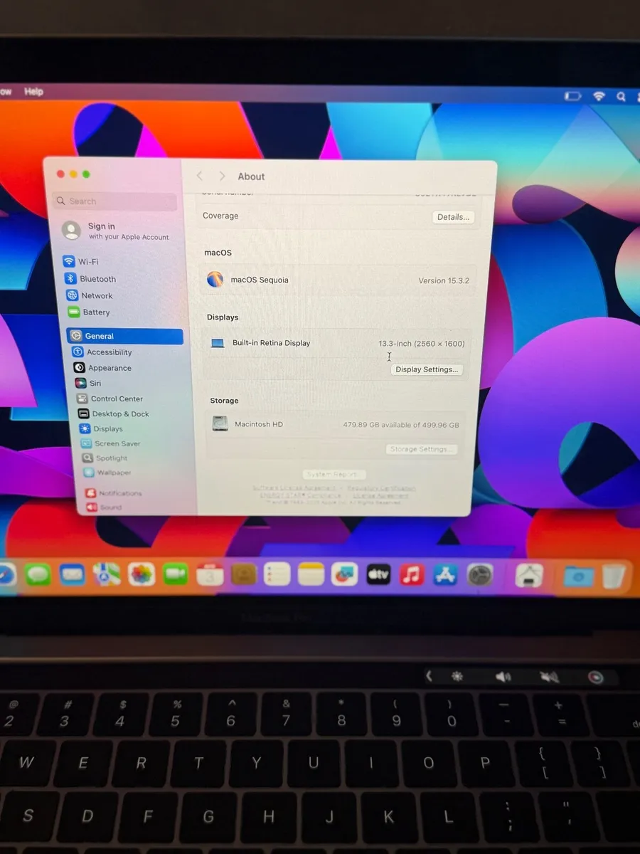 MacBook Pro 13" 2019 i7/16GB/512SSD/943c - Image 3