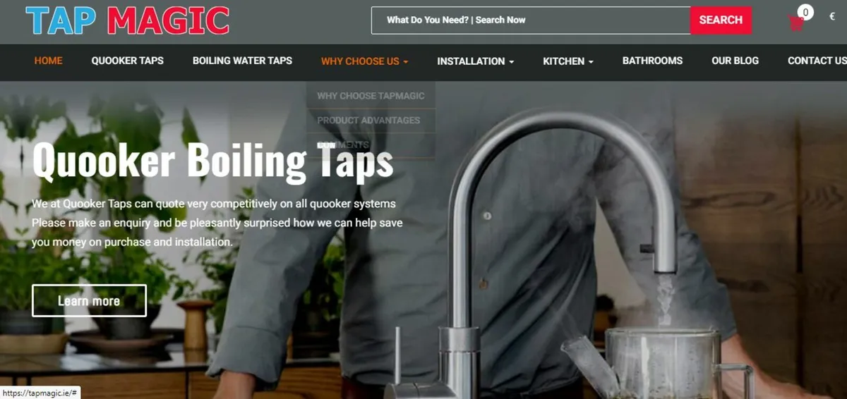 Get 20% off of any quooker tap now