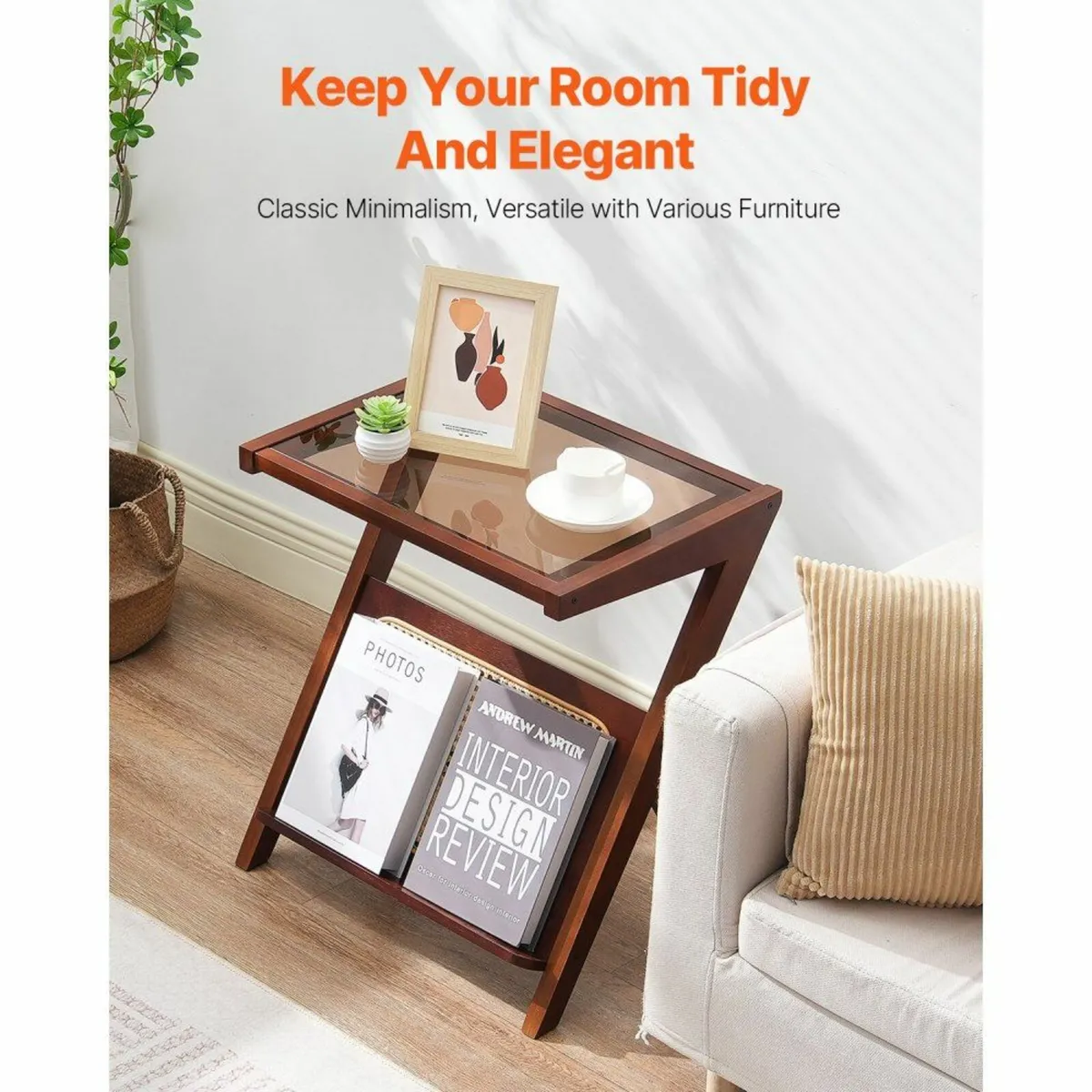 Rattan Coffee Table Z-Shaped Rattan Coffee Table - Image 2