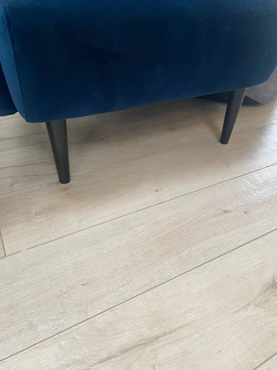 Navy Armchair for sale x 2 - Image 3