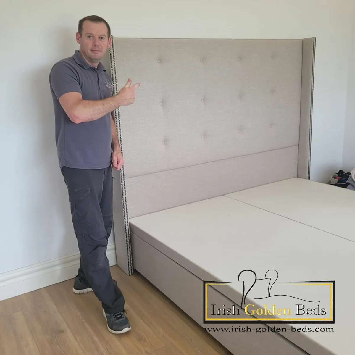 Ottoman Storage bed frame and headboard - Image 1