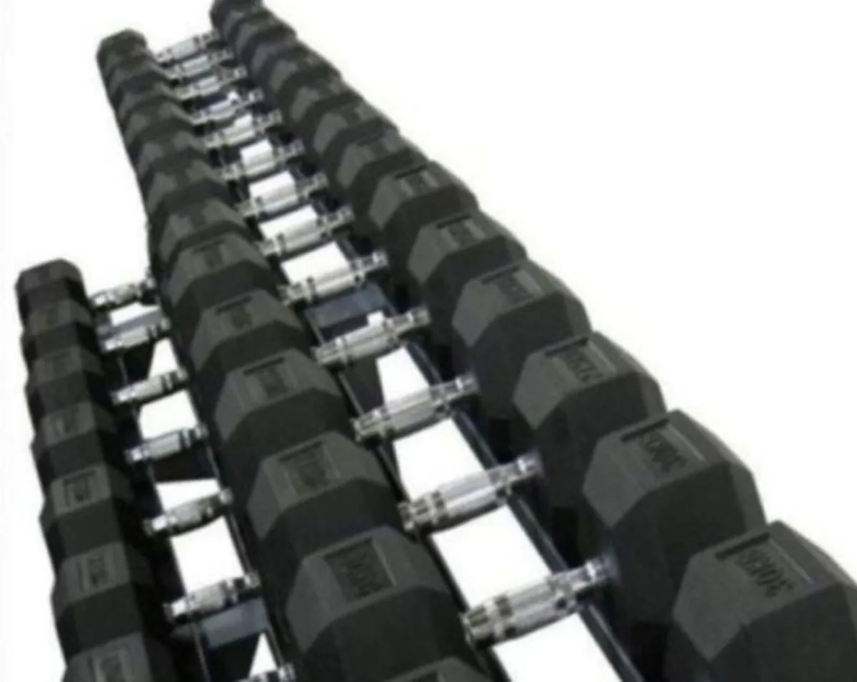5-30 kg Hex Rubber Dumbells Pack