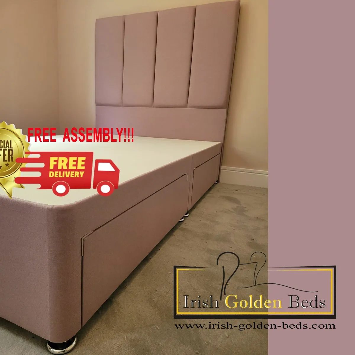 Divan Base+ headboard free delivery - Image 1