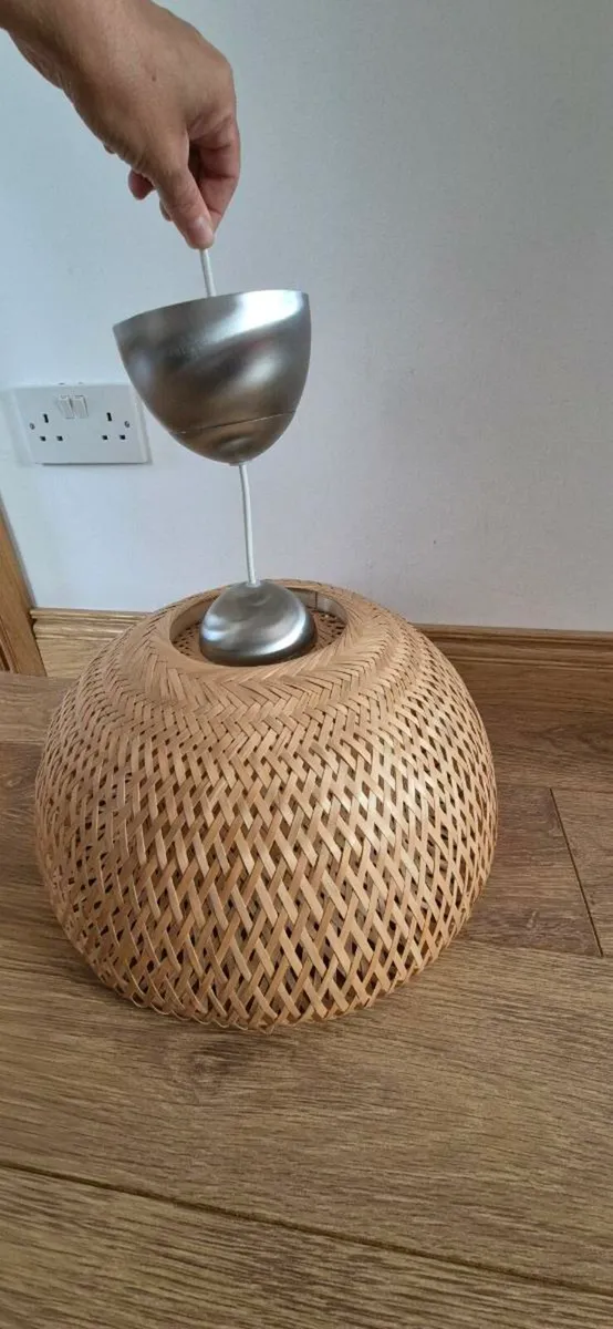 Lamp shade, book shelf, guitar - Image 3