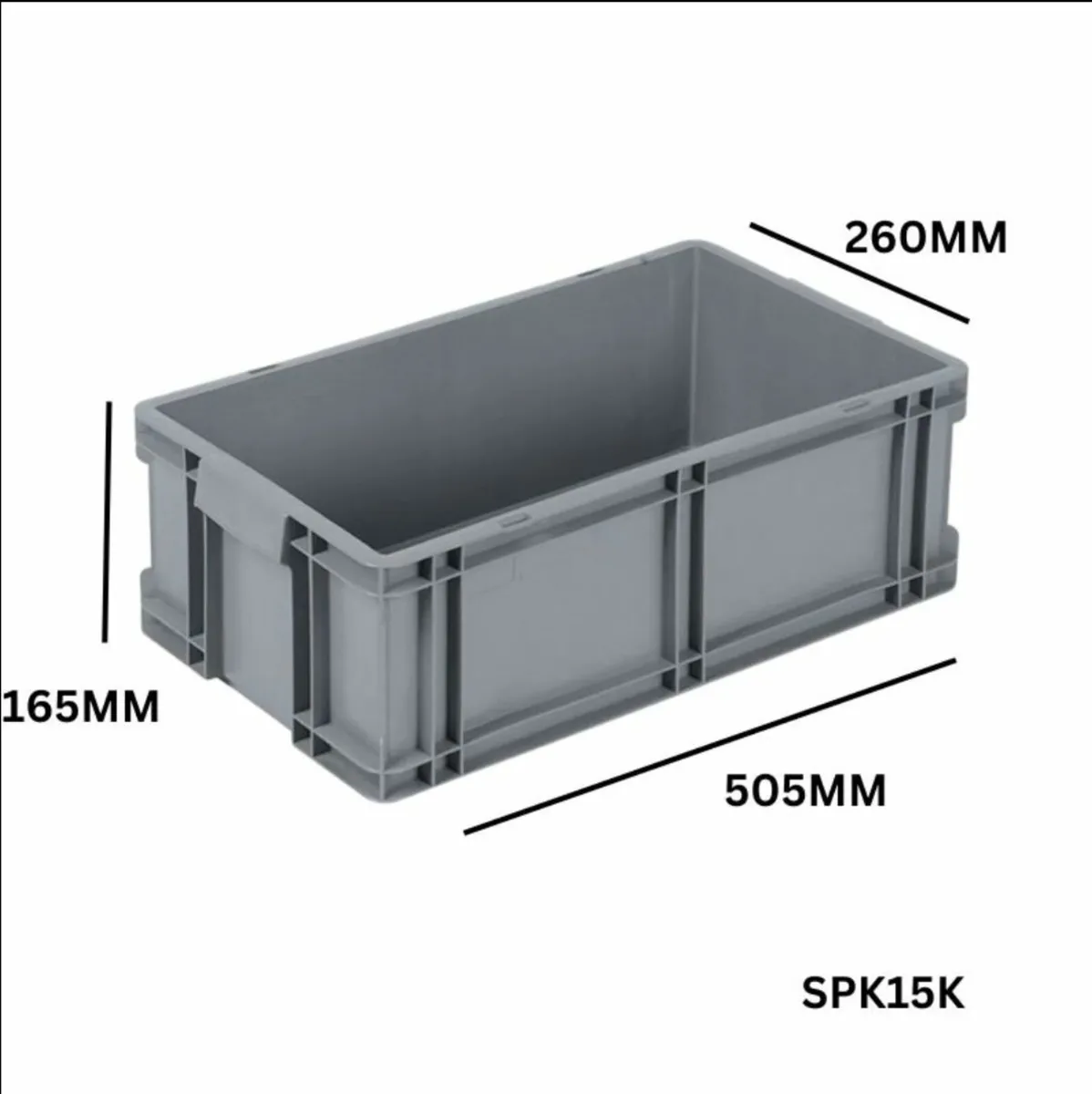 Pack of 10 heavy duty 16L storage boxes - Image 1