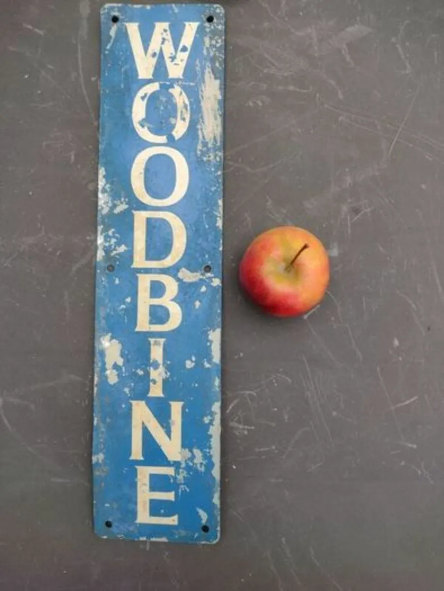 Woodbine Antique Sign : Original - Image 1