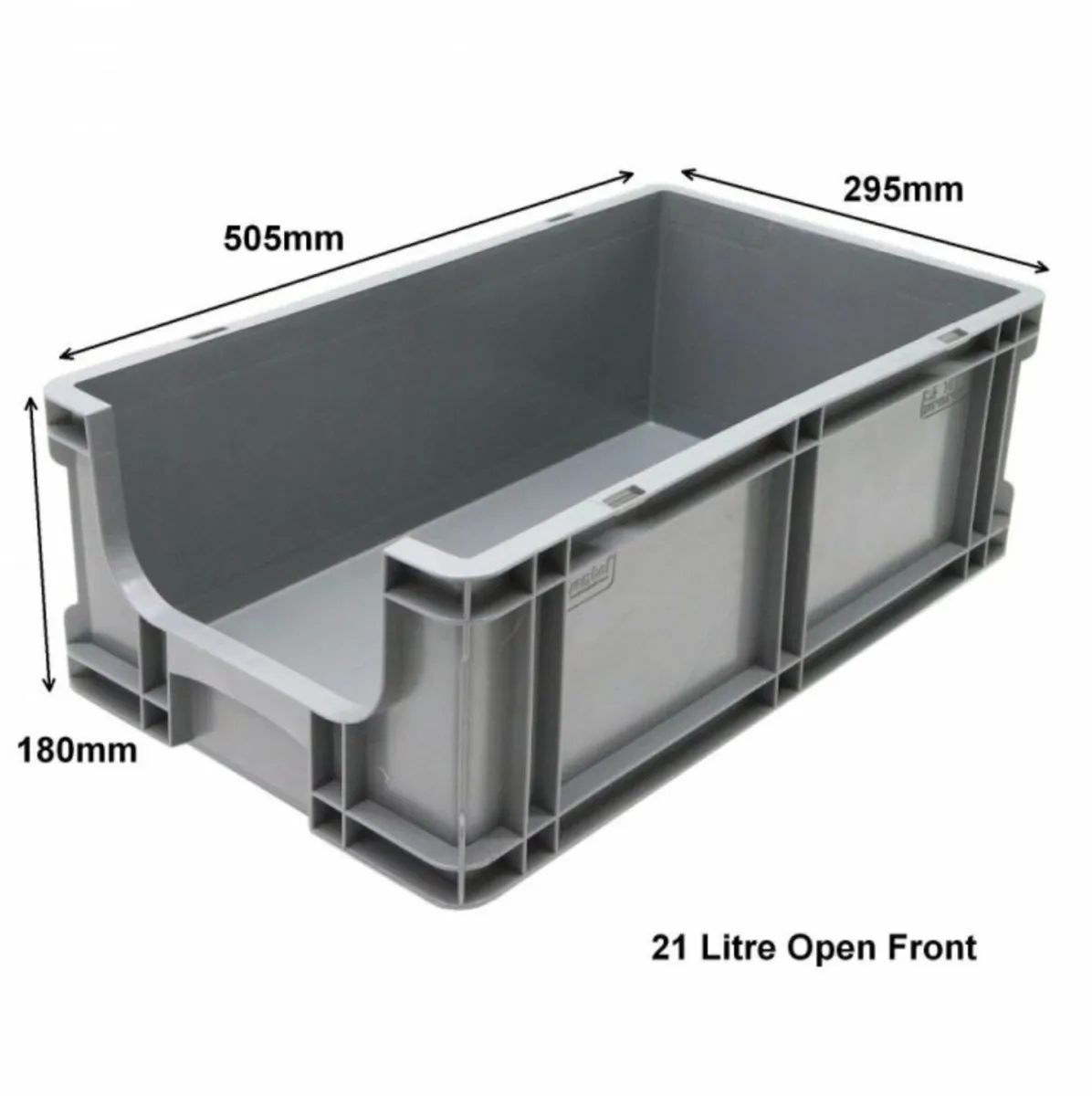 Brand new 21L pack of 12 heavy duty storage boxes - Image 2