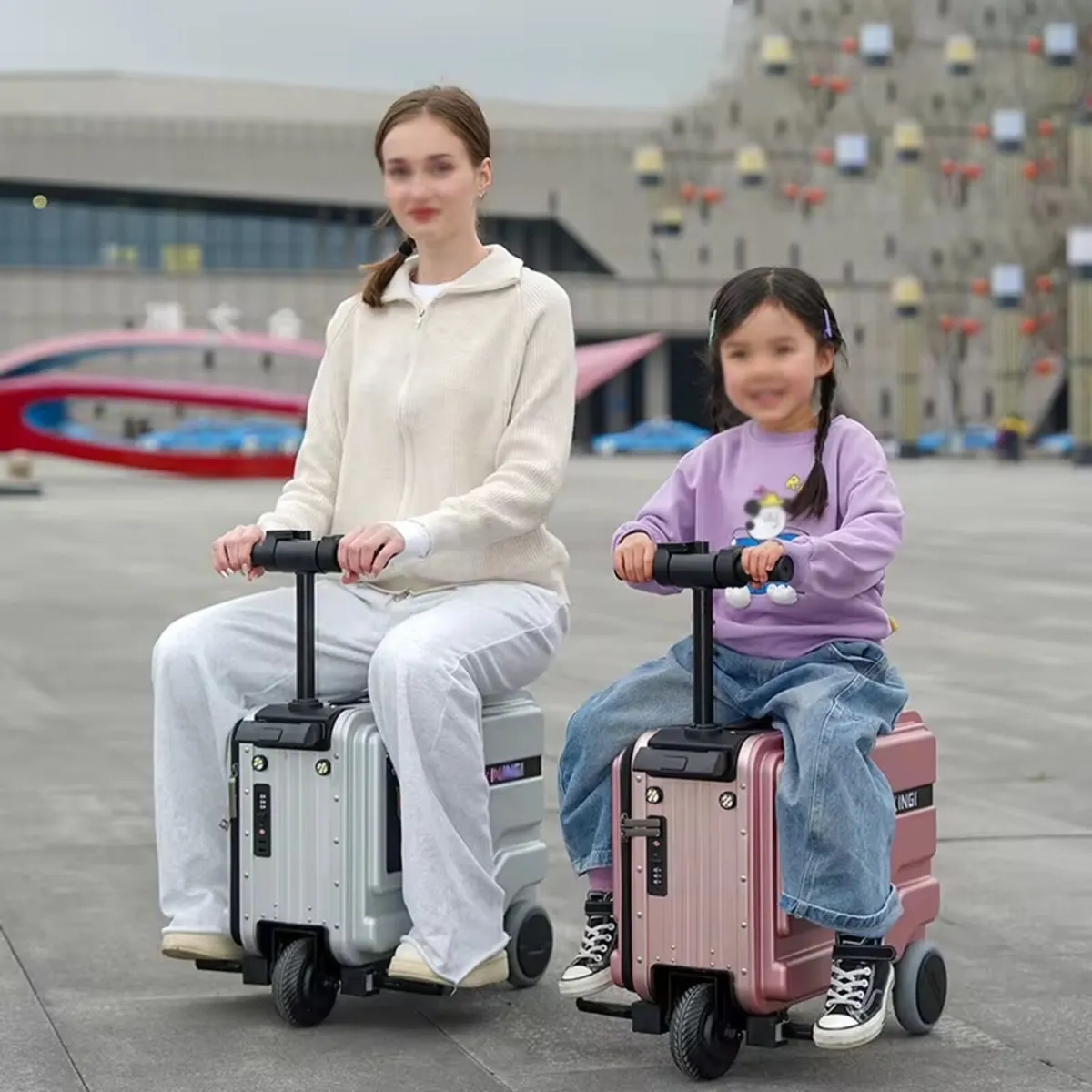 Electric Scooter Suitcase Luggage - Image 3