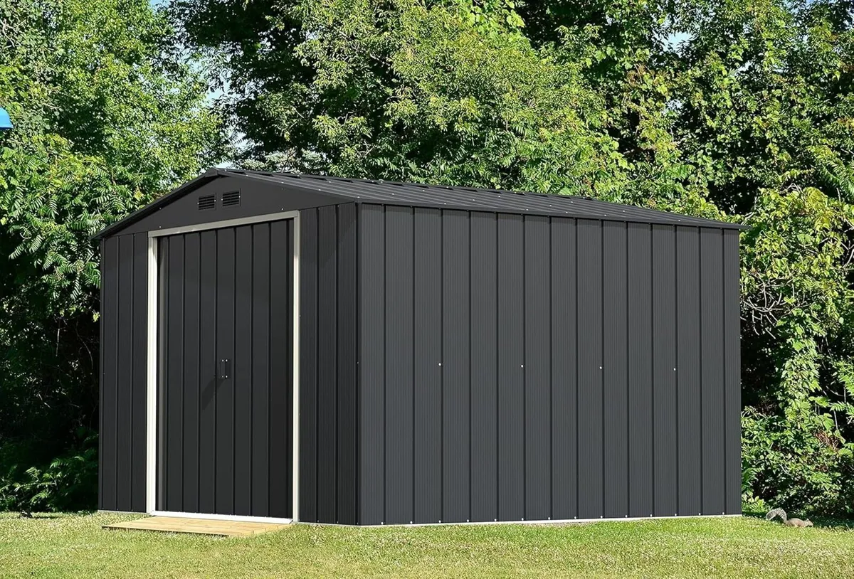 Large 10x12 Steel Garden Sheds. Delivery Included. - Image 1