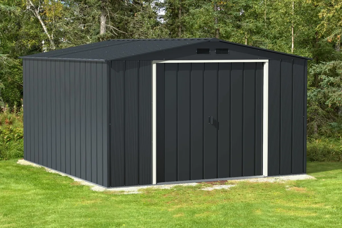 Large 10x12 Steel Garden Sheds. Delivery Included. - Image 3