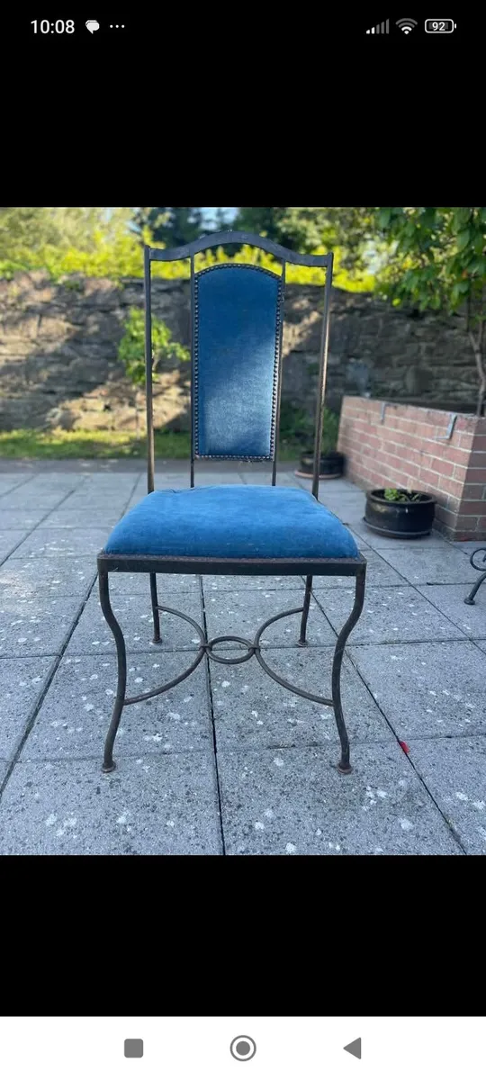 Wrought iron chairs - Image 1