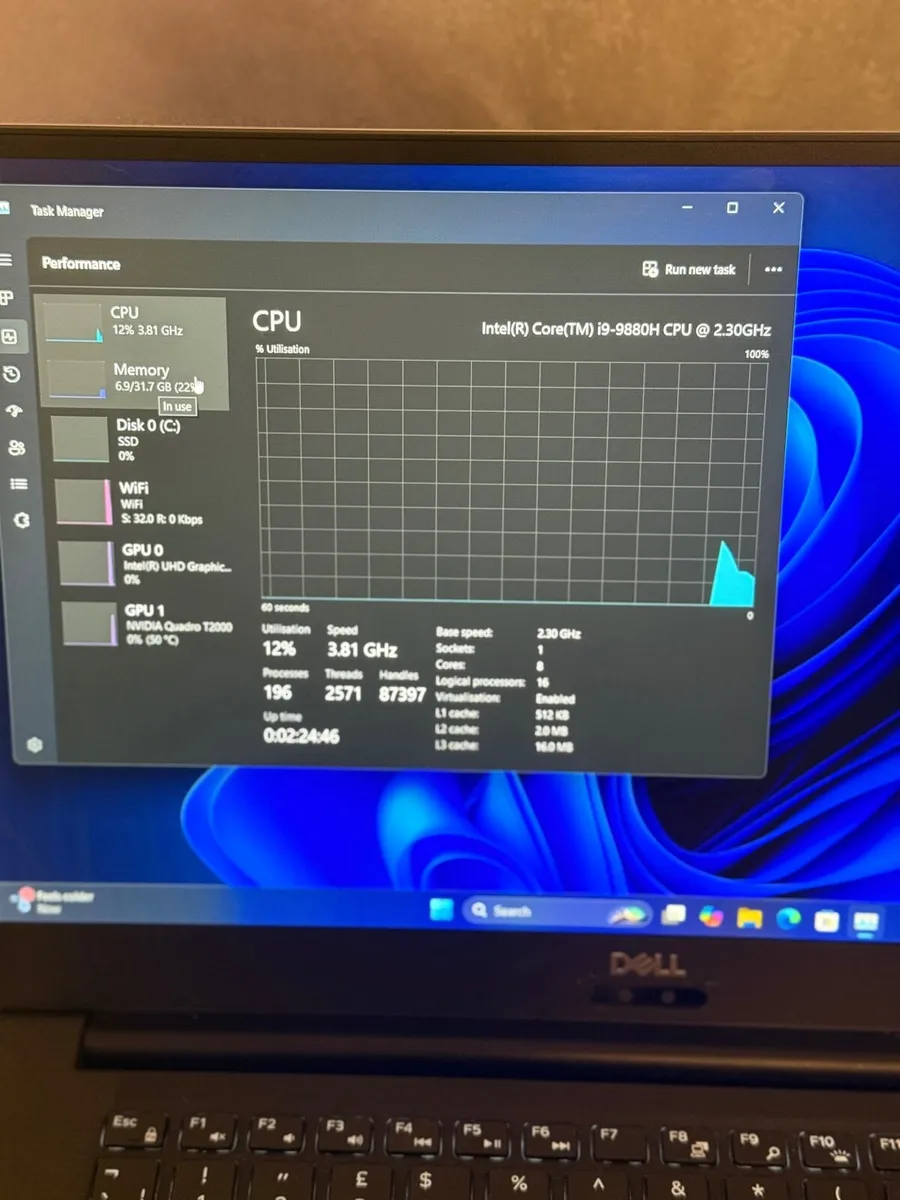 Dell Precision 5540 Laptop i9/32GB/512SSD/FHD - Image 2