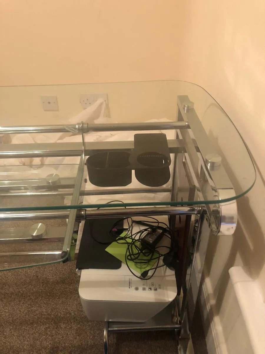 Glass Computer Desk - Image 2