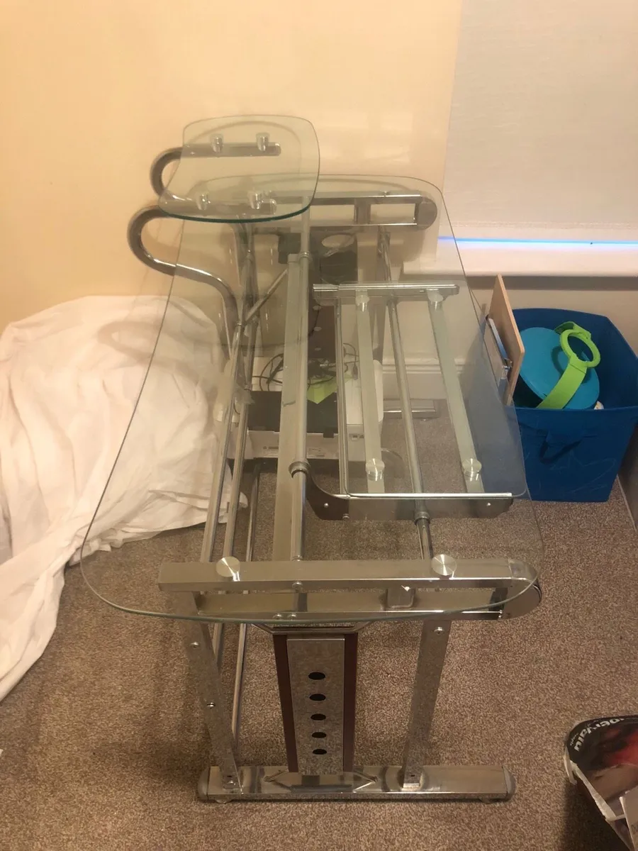 Glass Computer Desk - Image 3