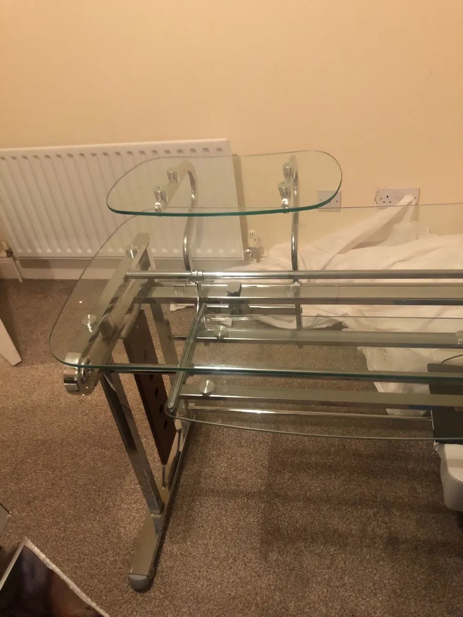 Glass Computer Desk - Image 4