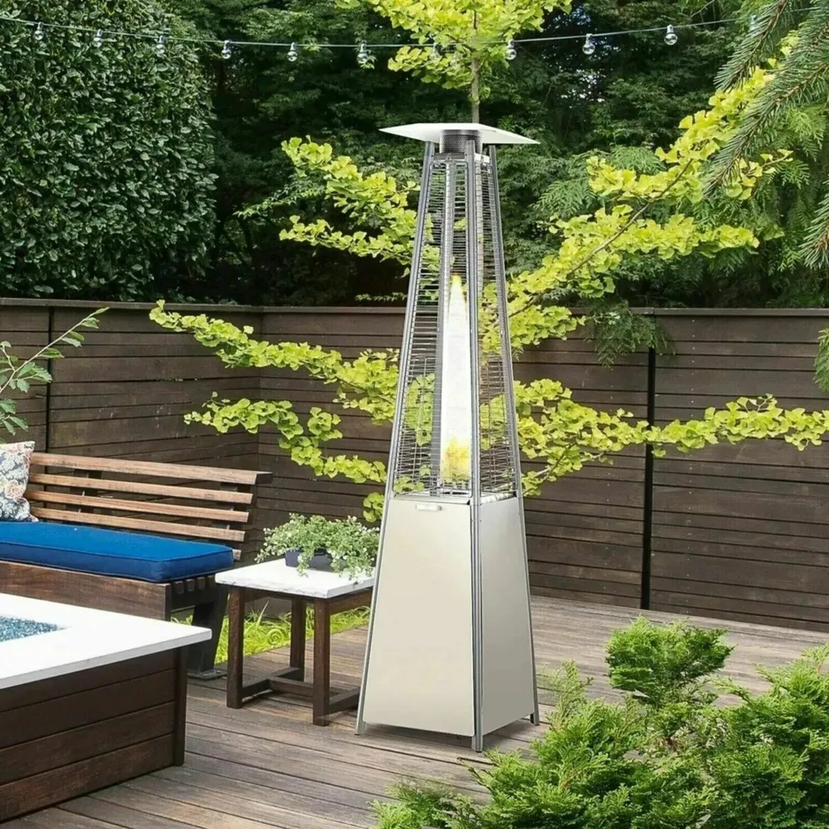 Pyramid Gas Patio Heater for Outdoor Gatherings - Image 1