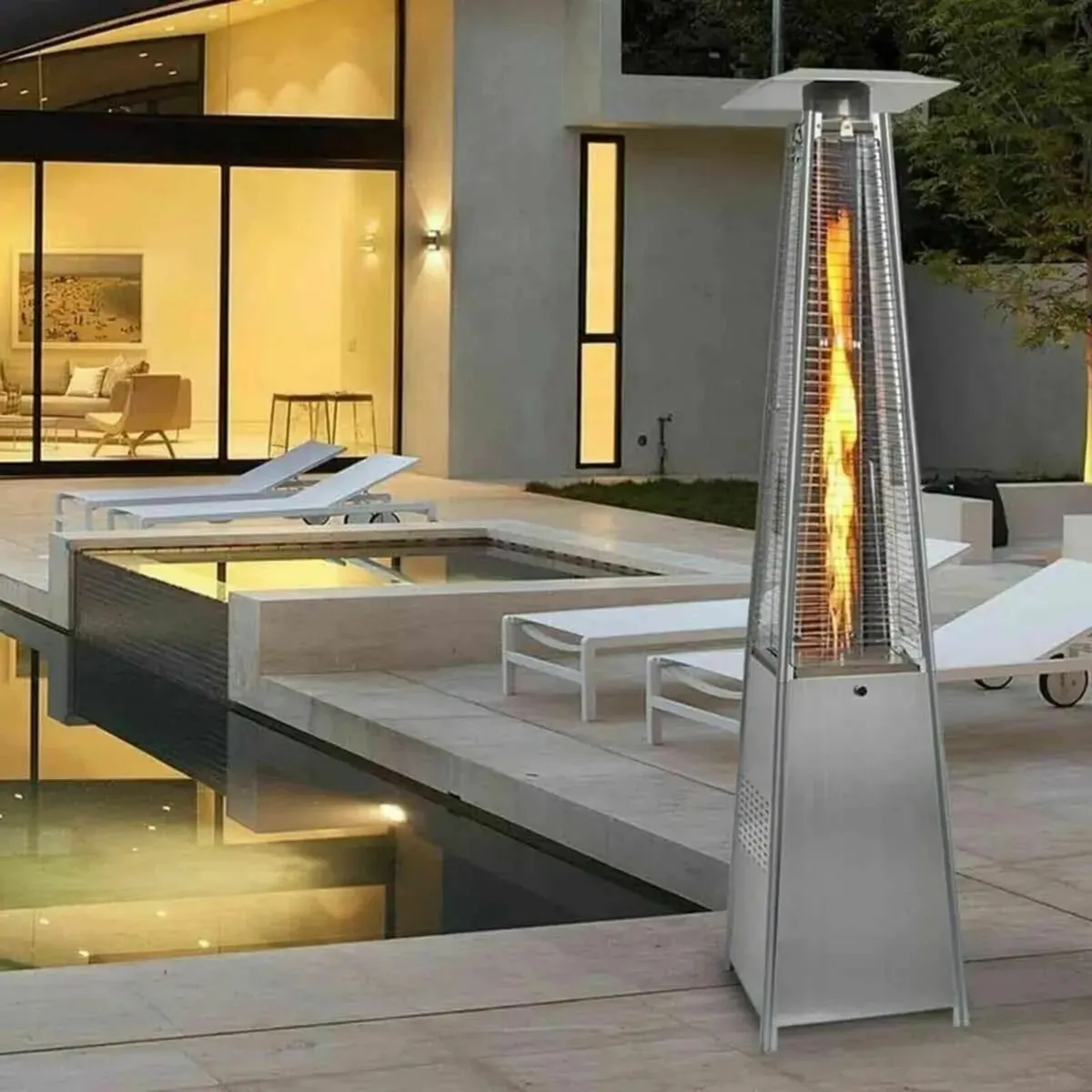 Pyramid Gas Patio Heater for Outdoor Gatherings - Image 4