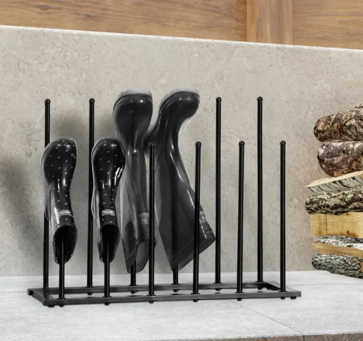 NEW Steel Welly Boot Rack Holds 6Pairs - Image 1