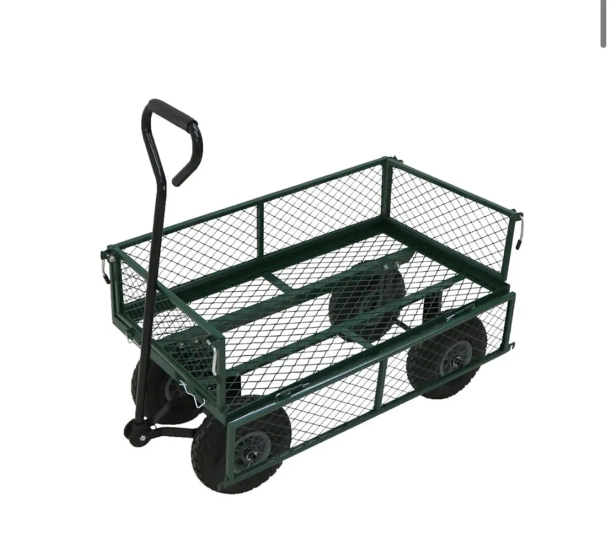 Heavy Duty Metal Garden Cart Trolley NEW - Image 2