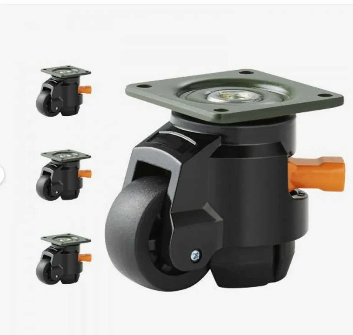 Leveling Casters, Set of 4, 1100 lbs Total - Image 1