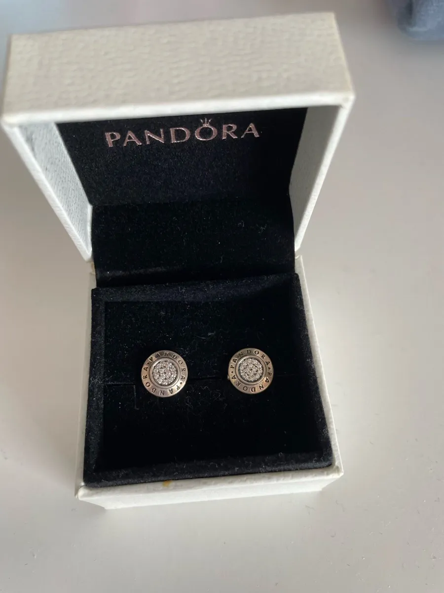 Pandora silver stud earrings - Image 2