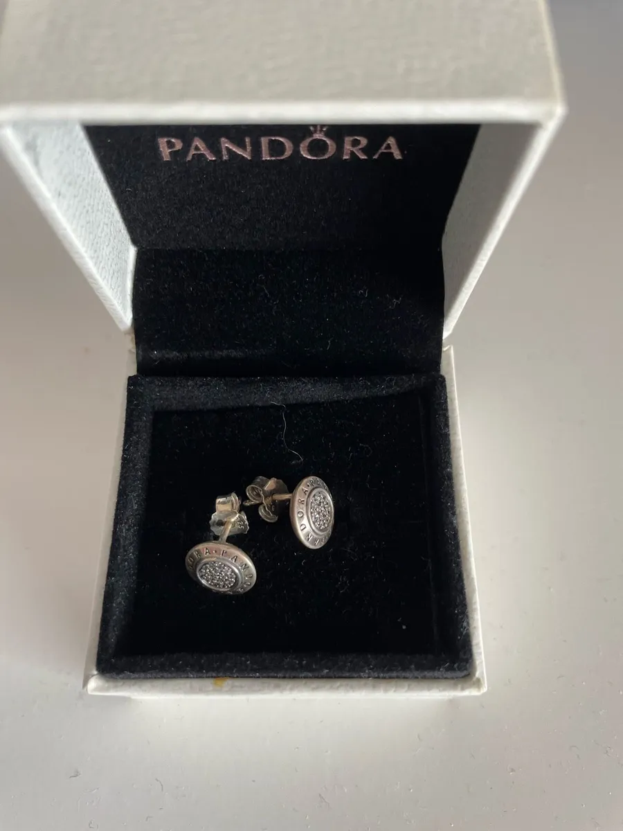Pandora silver stud earrings - Image 3
